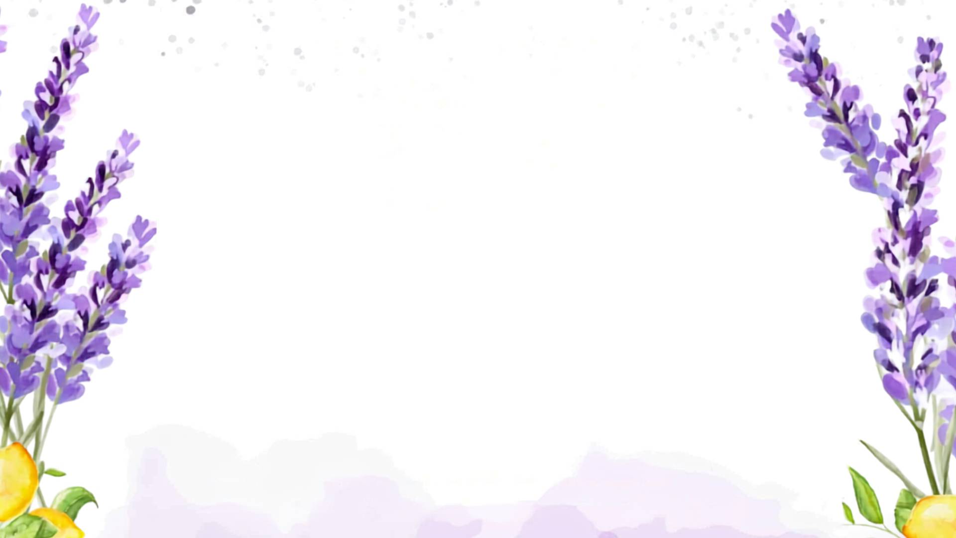 Lavender and lemon botanical artwork